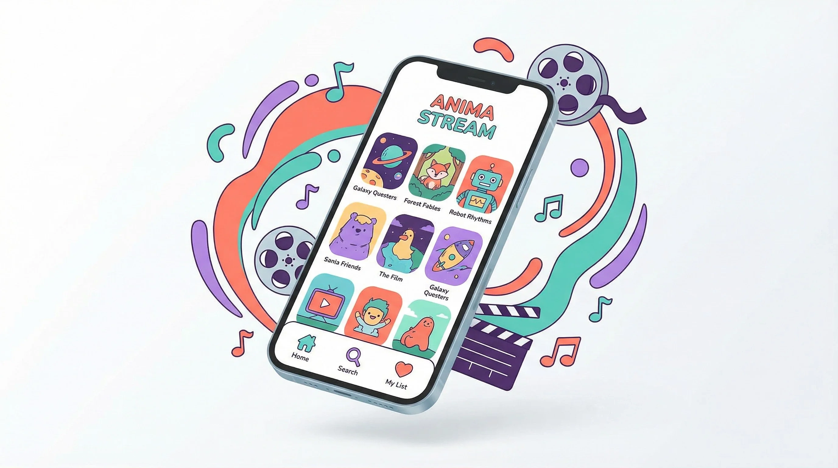 四虎tv移动端APP界面展示 - 手机上浏览独立动画短片